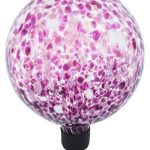 Russco-III-GD137135-Glass-Gazing-Ball-10-Purple-Spots-0
