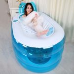 SYHY-Inflatable-Pool-Bathtub-Thicken-Adult-Bathtub-Folding-Bathtub-Bathtub-Bathewith-PillowTransparent-blue-0-0