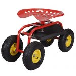 Sawan-Shop-Rolling-Garden-Cart-Work-Seat-With-Heavy-Duty-Tool-Tray-Gardening-Planting-Red-0