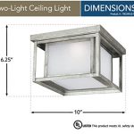 Sea-Gull-Lighting-79039EN-57-Hunnington-Two-Light-Outdoor-Flush-Mount-Ceiling-Light-with-Etched-Seeded-Glass-Panels-Weathered-Pewter-Finish-0-0