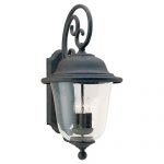 Sea-Gull-Lighting-8461-46-Outdoor-Sconce-with-Clear-Seeded-Glass-Shades-Oxidized-Bronze-Finish-0