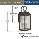 Sea-Gull-Lighting-88190-802-Outdoor-Sconce-with-Seeded-Water-Glass-Shades-Obsidian-Mist-Finish-0-0