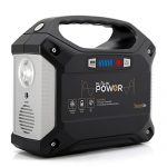 SereneLife-Portable-Generator-155Wh-Power-Station-Quiet-Gas-Free-Power-Inverter-CPAP-Battery-Pack-Charged-by-Solar-PanelWall-OutletCar-with-110V-AC-Outlet3-DC-12V3-USB-Port-0