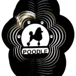 Stainless-Steel-Poodle-Dog-12-Inch-Wind-Spinner-Black-by-DSA-0