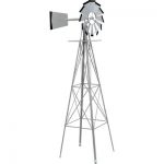 Strongway-Ornamental-Windmill-8ft-Tall-0