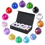 SunAngel-Multi-color-Glass-Crystal-Ball-Prisms-Pendant-Feng-Shui-Suncatcher-Decorating-Hanging-Faceted-Prism-Balls-for-Feng-ShuiDivination-or-WeddingHomeOffice-Decoration-30mm-Pack-of-15-0-0