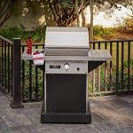 TEC-Patio-1-FR-Infrared-Grill-On-Black-Pedestal-with-Two-Side-Shelves-and-Warming-Rack-PFR1LPPEDS-PFR1WR-Propane-Gas-0-0
