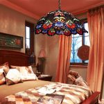 Tiffany-Pendant-Light-with-2-Light-in-Artistic-Patterned-Shade-0-1