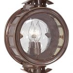 Troy-Lighting-Charleston-1-Light-Outdoor-Wall-Lantern-Heritage-Bronze-Finish-with-Antique-Clear-Glass-0