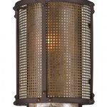 Troy-Lighting-Copper-Mountain-105-H-1-Light-Outdoor-Wall-Light-Copper-Mountain-Bronze-Finish-with-Silver-Mica-Glass-0