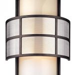 Troy-Lighting-Discus-14-H-2-Light-Outdoor-Wall-Light-Graphite-Finish-with-Opal-Glass-0