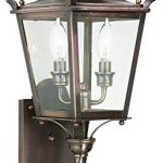 Troy-Lighting-Dorchester-225H-2-Light-Outdoor-Wall-Lantern-English-Bronze-Finish-with-Clear-Glass-by-Troy-0