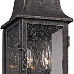 Troy-Lighting-Larchmont-Outdoor-Wall-Lantern-Aged-Pewter-Finish-with-Clear-Seeded-Glass-0