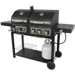 USA-Premium-Store-Dual-Fuel-Combination-CharcoalGas-Grill-Painted-Steel-Removable-Ash-Tray-0