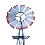 USA-Premium-Store-Metal-8FT-Windmill-Yard-Garden-Decoration-Weather-Rust-Resistant-Wind-Spinners-0-2