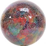 VCS-GLMTLF10-Mosaic-Glass-Gazing-Ball-TurquoiseLimeFuchsia-10-Inch-0