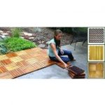 Vifah-Natural-Acacia-Hardwood-Deck-Tiles-Pack-of-10-Horizontal-slats-0-2
