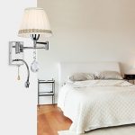 Wall-Lamp-1-Light-with-LED-Reding-light-Stainless-And-Crystal-0