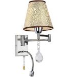 Wall-Lamp-1-Light-with-LED-Reding-light-Stainless-And-Crystal-0-7