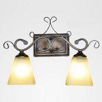 Wall-Lamp2-Light-Traditional-Iron-Resin-Glass-Painting-0