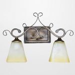 Wall-Lamp2-Light-Traditional-Iron-Resin-Glass-Painting-0-2
