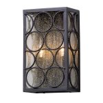 Wall-Sconces-2-Light-with-Textured-Bronze-Finish-Aluminum-Material-Candelabra-8-inch-Wide-120-Watts-0