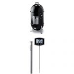 Weber-721001-Smokey-Mountain-Cooker-18-Inch-Charcoal-Smoker-Black-and-Thermometer-Bundle-0