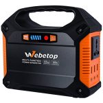 Webetop-155Wh-42000mAh-Portable-Generator-Inverter-Battery-100W-Camping-Emergency-Home-Use-UPS-Power-Source-Charged-by-Solar-PanelWall-Car-with-110V-AC-Outlet3-DC-12V3-USB-Port-0