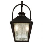 Westinghouse-6321500-Valley-Forge-Two-Light-Outdoor-Wall-Lantern-Oil-Rubbed-Bronze-Finish-with-Clear-Seeded-Glass-0-1