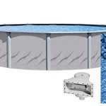 Wilbar-33-Foot-Round-Galeria-Above-Ground-Swimming-Pool-52-Inch-Height-Boulder-Swirl-Overlap-Liner-and-Wide-mouth-Skimmer-Bundle-Resin-Protected-Steel-Sided-Walls-0