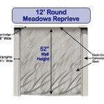 Wilbar-Meadows-Reprieve-12-Foot-Round-Above-Ground-Swimming-Pool-52-Inch-Height-Resin-Protected-Steel-Sided-Walls-Bundle-with-Bedrock-Pattern-25-Gauge-Overlap-Liner-and-Widemouth-Skimmer-0-0