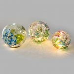 Wind-Weather-LT7649-Crackle-Glass-Balls-Set-of-3-Yard-Art-Multi-Colored-0