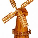 Wooden-Windmill-Medium-Amish-made-with-Varnished-Burnt-Grain-Finish-0