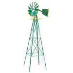 XtremepowerUS-8FT-Green-Metal-Windmill-Yard-Garden-Wind-Mill-0
