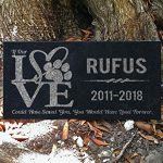 You-Left-Paw-Prints-on-Our-Hearts-Pet-Headstones-Personalized-Grave-Markers-Absolute-Black-Granite-Garden-Plaque-Engraved-with-Dog-Cat-Name-Dates-0-0