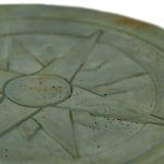 Zeckos-Compass-Rose-Symbol-Green-Verdigris-Finish-Round-Cement-Step-Stone-10-Inch-0-1