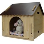 ZeeMoe-Brown-Large-Easy-Assembly-IndoorOutdoor-Wooden-Dog-House-Dog-House-0